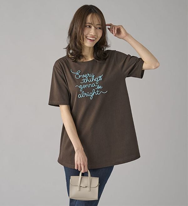 BELLUNA（ベルーナ）の「一枚で着映えるデコラＴ（Tシャツ）」｜詳細画像