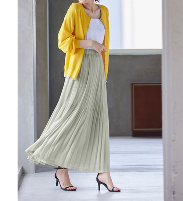 RANAN（ラナン）の「シフォンプリーツマキシスカート（ロングスカート）」｜詳細画像