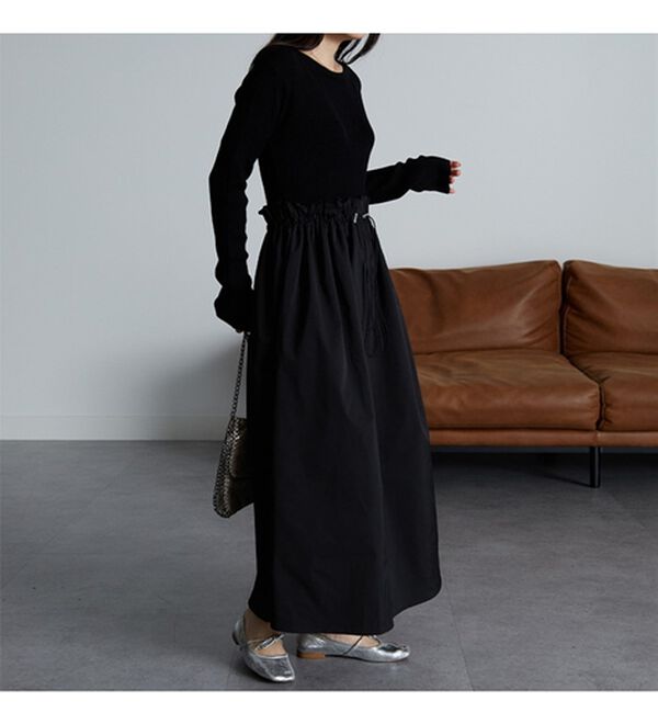 RANAN（ラナン）の「ドロストニットドッキングワンピース（ドッキングワンピース）」｜詳細画像