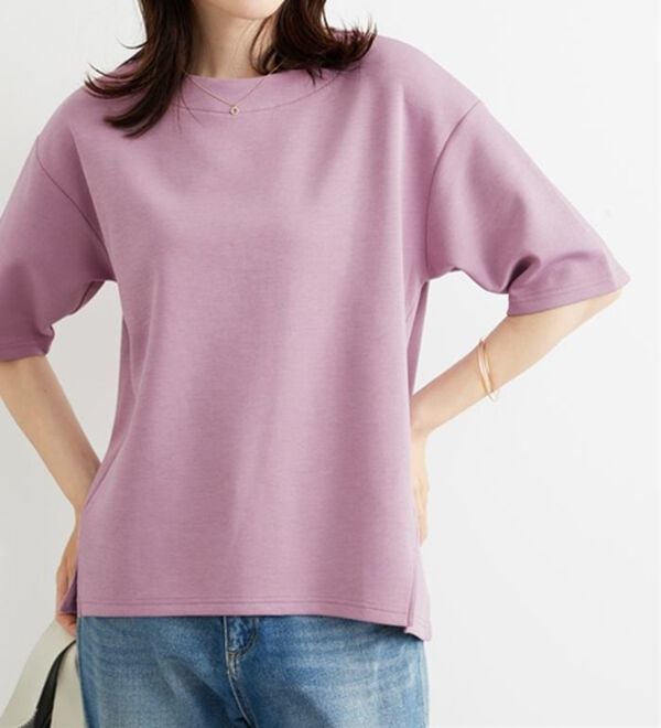 BELLUNA（ベルーナ）の「とろりん触感！ゆったりプルオーバー（カットソー）」｜詳細画像