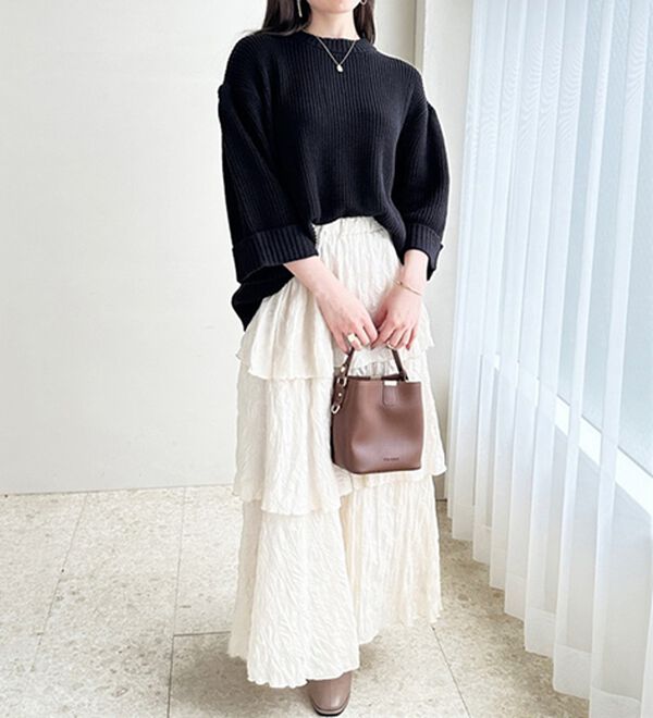 GeeRA（ジーラ）の「ハーフスリーブ着回しニット（ニット・セーター）」｜詳細画像