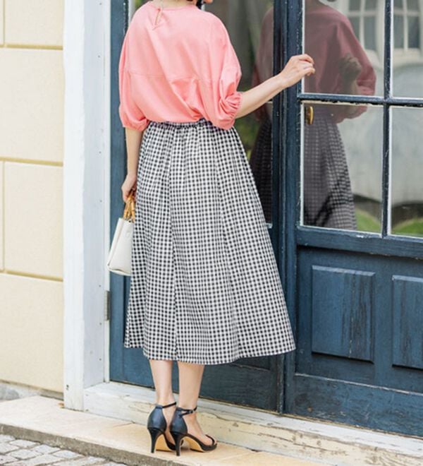 BELLUNA（ベルーナ）の「ふんわり切替フレアースカート（ロングスカート）」｜詳細画像