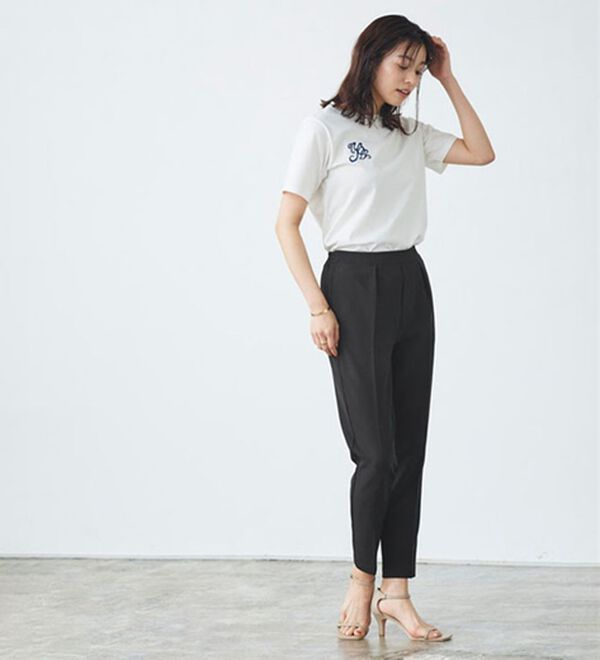 Pierrot（ピエロ）の「多機能ストレッチツイルテーパードパンツ（フルレングスパンツ）」｜詳細画像