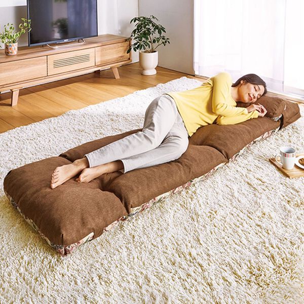 「リバーシブル！枕・ごろ寝座布団付リクライニングベッド（ベッド）」｜詳細画像