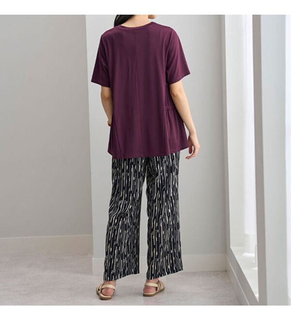 BELLUNA（ベルーナ）の「ヒンヤリ！サイドギャザー使いチュニック（チュニック）」｜詳細画像