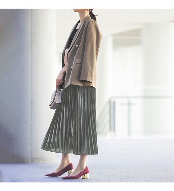 RANAN（ラナン）の「シャイニープリーツスカート（ロングスカート）」｜詳細画像