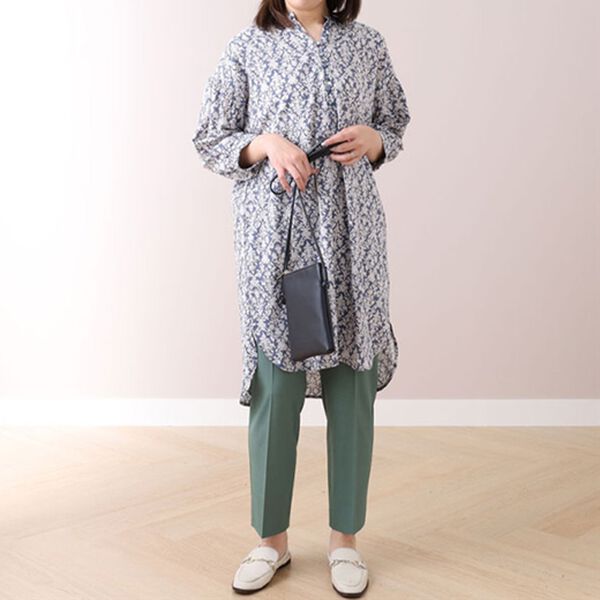 BELLUNA（ベルーナ）の「綿レーヨンスラブ素材プリントワンピース（プリントワンピース）」｜詳細画像