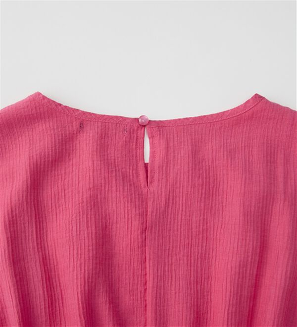 RANAN（ラナン）の「ひんやり！シャーリング風デザインロングワンピース（ロングワンピース）」｜詳細画像