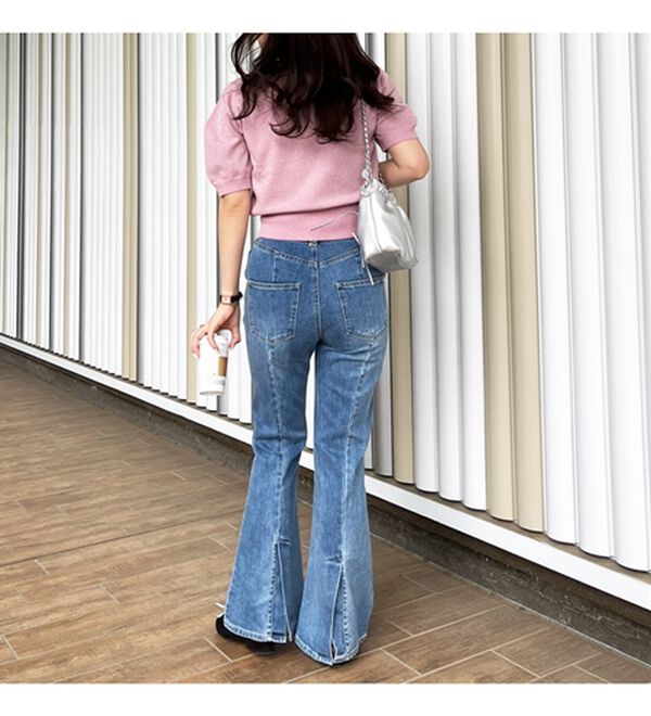 GeeRA（ジーラ）の「ラメパフスリーブニット（ニット・セーター）」｜詳細画像