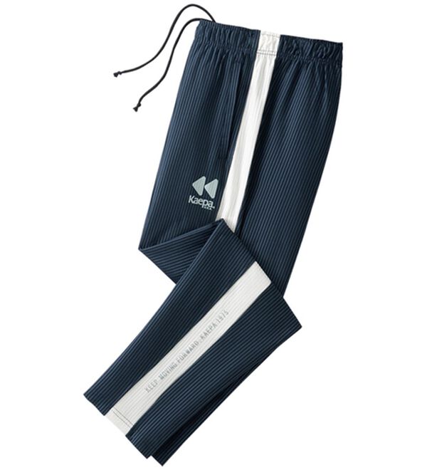 「＜ケイパ＞シアサッカージャージパンツ（メンズフルレングスパンツ）」｜ネイビー