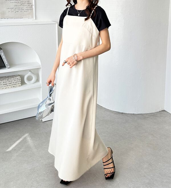 GeeRA（ジーラ）の「バックストラップデザインキャミワンピース（その他ワンピース）」｜詳細画像