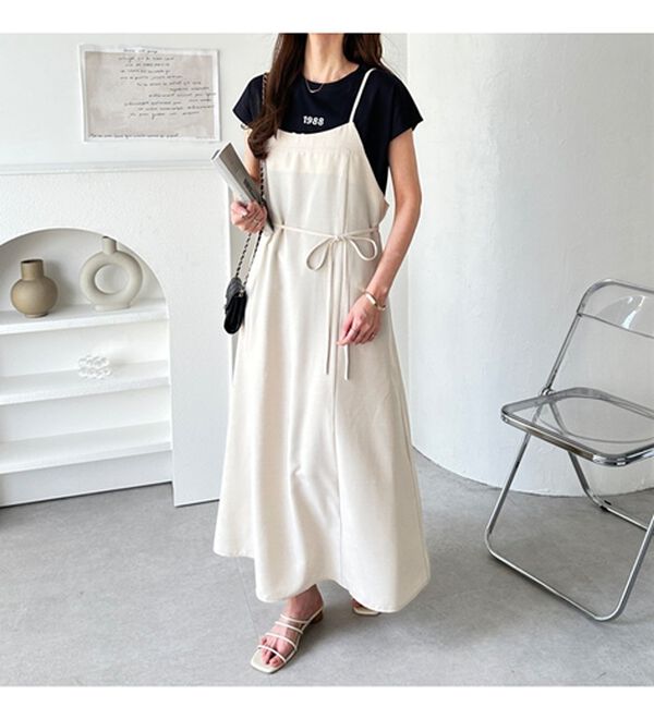 GeeRA（ジーラ）の「リネンライクロングキャミワンピース（その他ワンピース）」｜詳細画像