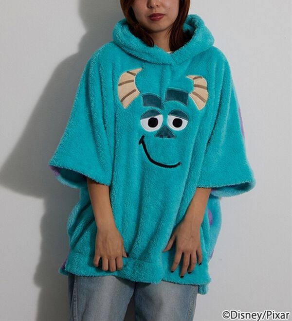 BELLUNA（ベルーナ）の「＜Ｄｉｓｎｅｙ＞【モンスターズ・インク（サリー）】両面ボアポンチョ（パジャマ・ルームウェア）」｜詳細画像