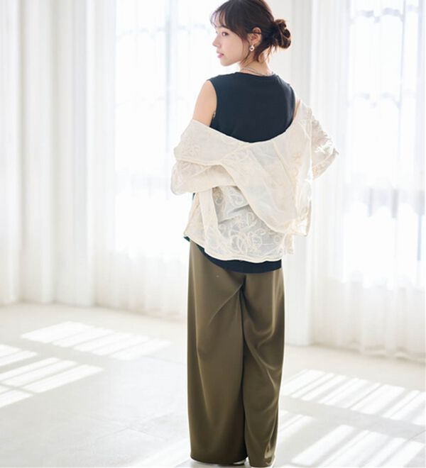 RANAN（ラナン）の「ひんやり！＜BC＞綿100％タンクトップ【選べる着丈】（カットソー）」｜詳細画像