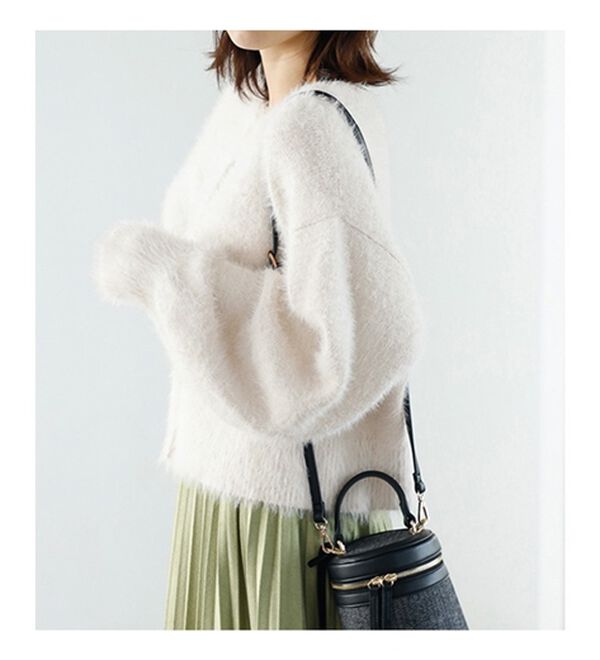 GeeRA（ジーラ）の「前後２ＷＡＹシャギー袖ボリュームニット（ニット・セーター）」｜詳細画像