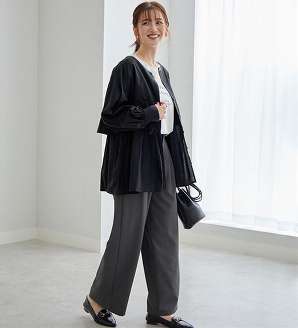 GeeRA（ジーラ）の「羽織にもなる！ペプラムシャツチュニック（チュニック）」｜詳細画像