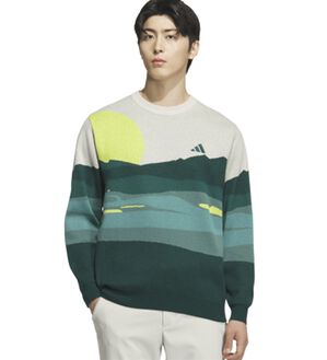 「ＡＤ）グラフィック　クルーネックセーター（メンズニット・セーター）」｜詳細画像