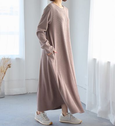 Viola e Viola（ヴィオラ エ ヴィオラ）の「ふくれジャカードフレアワンピ（カットソーワンピース）」