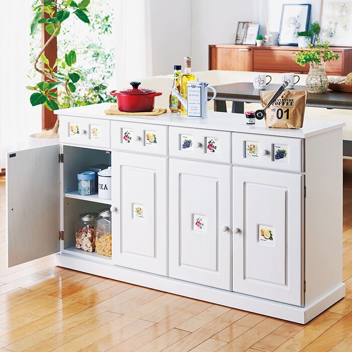 リアル情報】 ＜ベルーナ＞ 完成品 天然木キッチンワゴン＜コンパクト