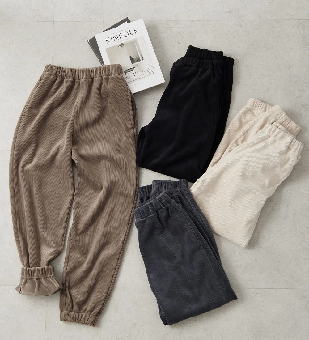 毛布のような温かさ　楽ぽか裏ファージョグパンツ
