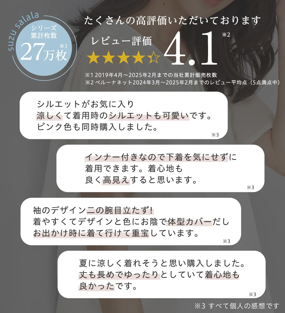 【接触冷感】機能付インナーシフォンブラウス

