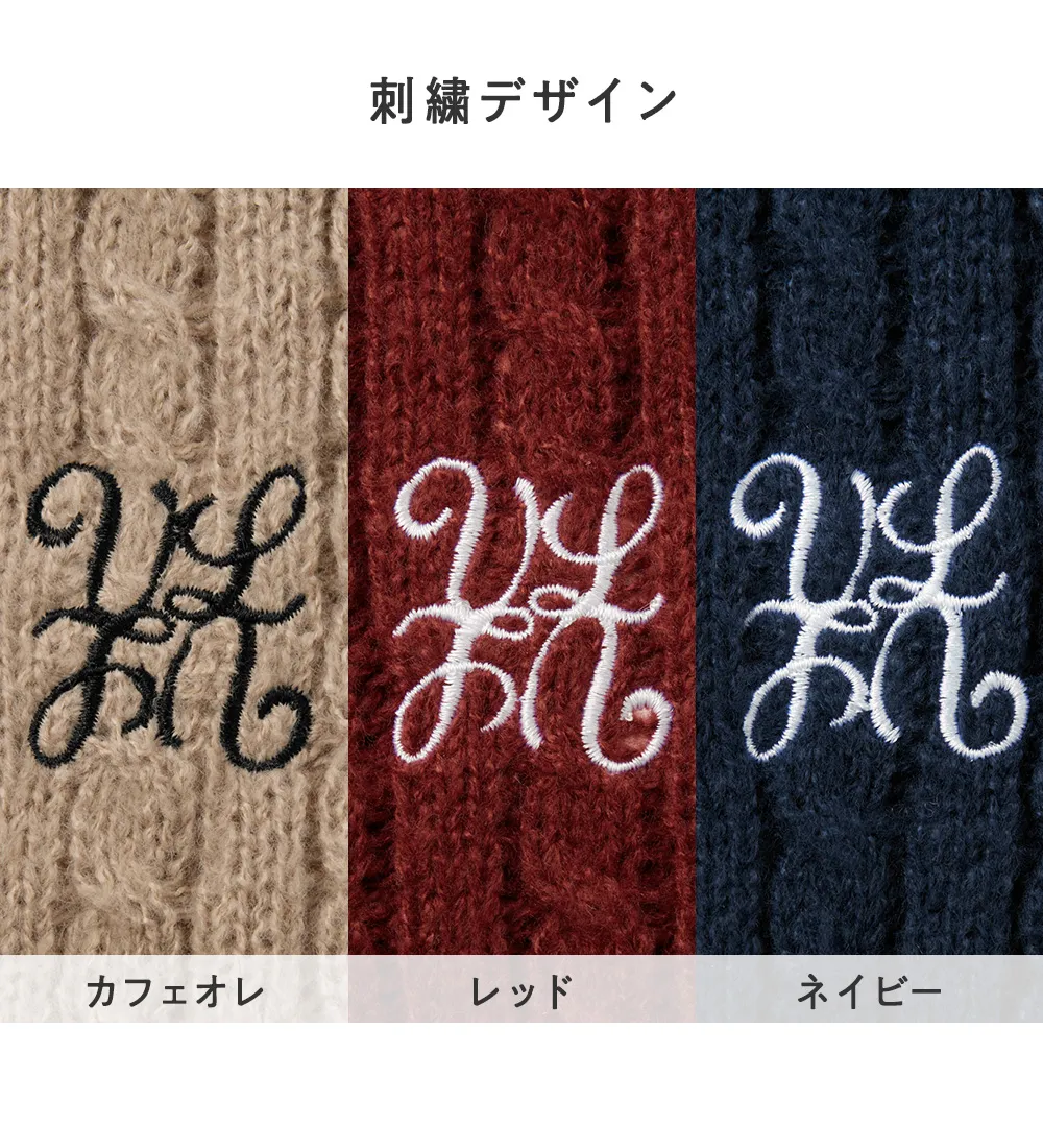 【新作早割】ミニケーブル柄ゆるカーディガン
